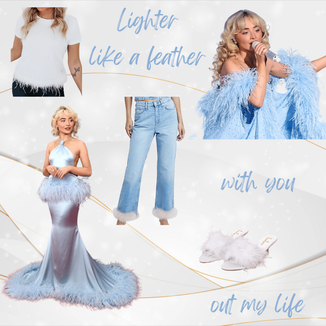 Sabrina Carpenter grammy feathered inspired style