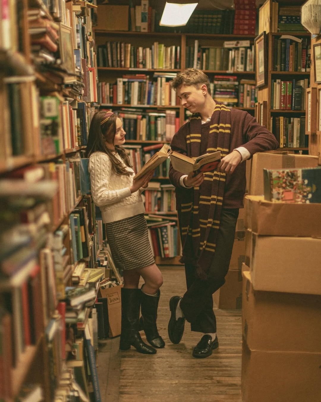 couple library date