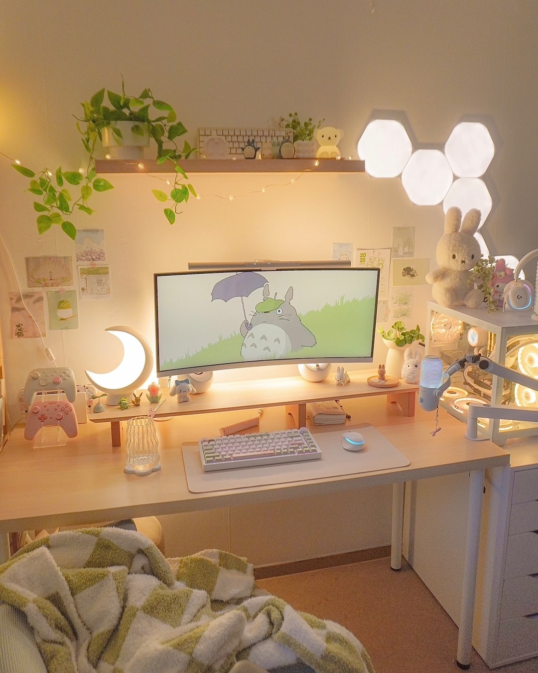 Studio Ghibli inspired cozy setup
