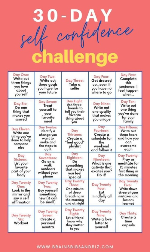 30 day confidence challenge