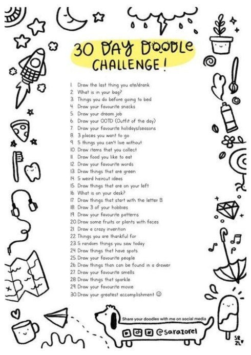 30 day doodle challenge