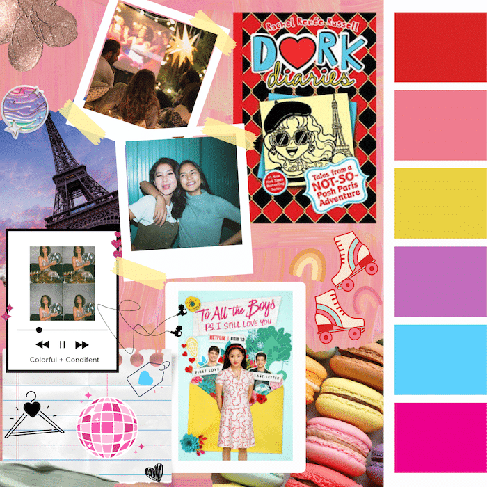 advert dork diaries moodboard