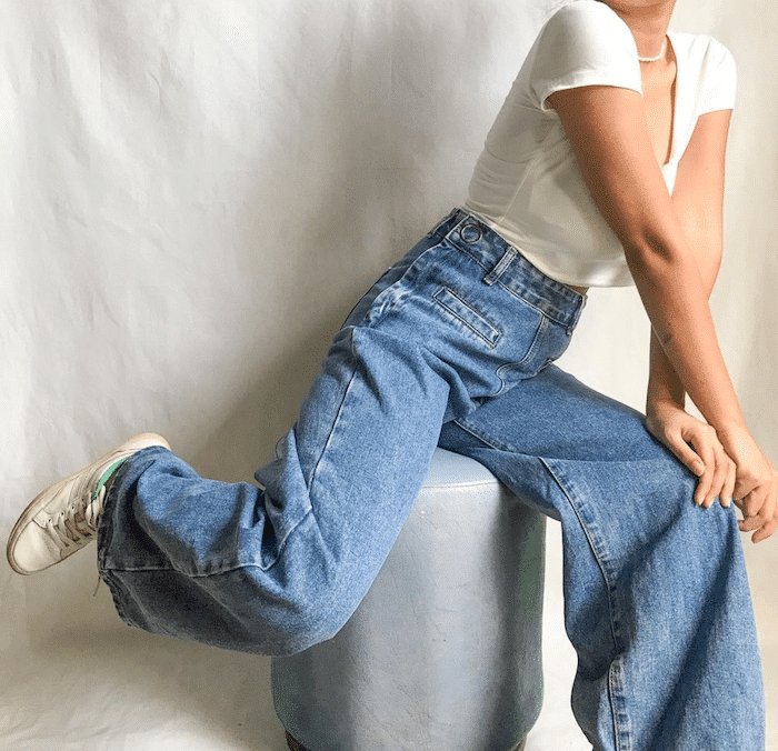 genderless baggy jeans