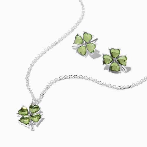 stpatricksnecklaceearringsset