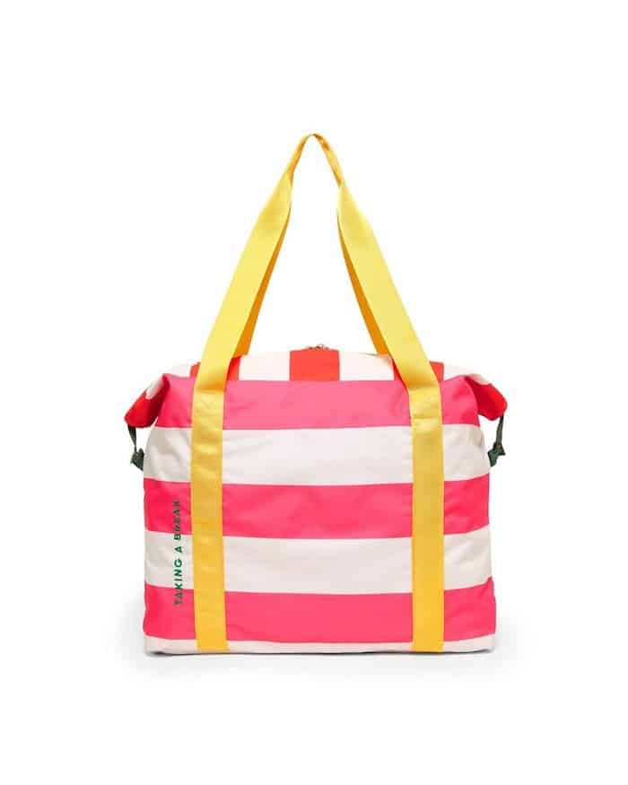 striped bag